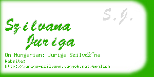 szilvana juriga business card